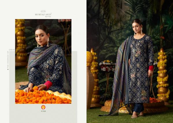 Mumtaz Sahanai Satin Printed Salwar Suits Collection